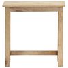 vidaXL Side Table Set of 3 Brown Solid Mango Wood Small to Medium