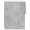 vidaXL Bedside Cabinet Concrete grey Engineered wood Medium
