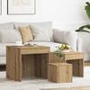 vidaXL Nesting Table Set of 3 Artisan Oak Engineered Wood