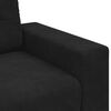 vidaXL Loveseat Sofa Black Velvet 55.1 in seat width Loveseat Sofa