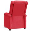 vidaXL Massage Chair Red Faux Leather, Metal, Plywood, Foam