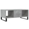 vidaXL Coffee Table Concrete Grey Engineered Wood, Metal Medium