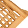 vidaXL Folding Garden Chair Set of 8 Natural Teak Solid Teak Wood
