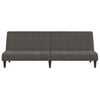 vidaXL Sofa Bed Dark Grey Velvet (100% polyester), wood, foam Medium