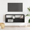 vidaXL TV Cabinet Black Engineered wood, metal Medium TV Cabinet