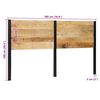 vidaXL Headboard Brown Solid Mango Wood 70.9 in Durable Headboard