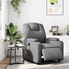 vidaXL Electric Massage Recliner Chair Gray Faux leather, metal, plywood