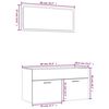 vidaXL Bathroom Furniture Set Brown Oak Engineered wood Large