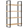 vidaXL 4-Tier Bookcase 47.2"x15.7"x70.9" Rough Mango Wood