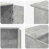 vidaXL Reception Desk Concrete Grey Engineered wood 70.9 x 19.7 x 40.7 in