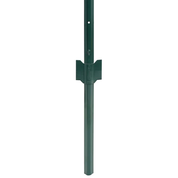 vidaXL Euro Fence Steel 65.6x4.9' Green