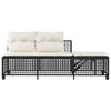 vidaXL Garden Sofa Set Black