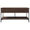 vidaXL Coffee Table Brown Oak Engineered wood, Metal 39.4x19.7 in