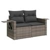 vidaXL Garden Sofa Set Grey