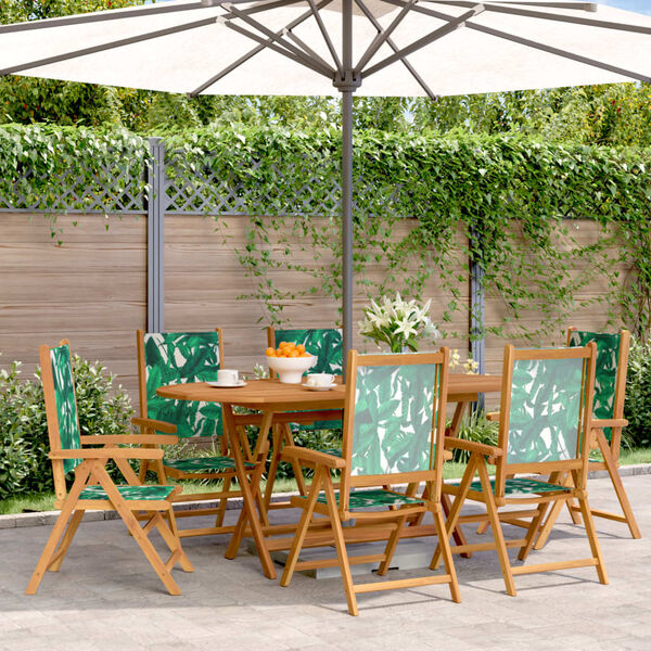 vidaXL Garden Chair Set of 6 Green