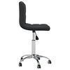vidaXL Office Chair Black Faux leather, chromed steel Adjustable Swivel
