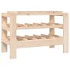vidaXL Wine Rack 24.2x11.8x16.5" Solid Wood Pine