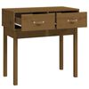 vidaXL Console Table Honey Brown Solid Pine Wood Medium Console Table
