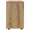 vidaXL Rolling Cabinet Old wood Engineered wood Medium Rolling Cabinet