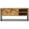 vidaXL TV Cabinet Brown 110 x 30 x 50 cm Solid Acacia wood