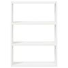 vidaXL Wall Shelf White Engineered wood 16.9 x 3.5 x 23.6 in Wall Shelf