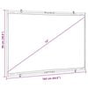 vidaXL Projection Screen Wall-Hanging 72 Inch 16:9