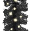 vidaXL Garland Black PVC 5 meters Christmas Garland Other