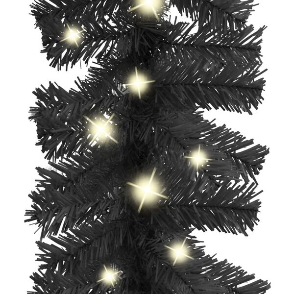 vidaXL Garland Black PVC 5 meters Christmas Garland Other