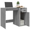 vidaXL Desk Grey Sonoma Engineered Wood Compact Desk Rectangular