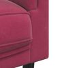 vidaXL 2 Piece Sofa Set with Pillows Wine Red Velvet