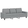 vidaXL 4 Piece Sofa Set Light Gray Fabric
