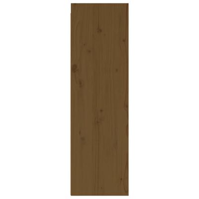 vidaXL Wall Cabinet Honey Brown 11.8"x11.8"x39.4" Solid Pinewood
