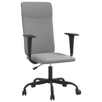 vidaXL Office Chair Light Gray Fabric