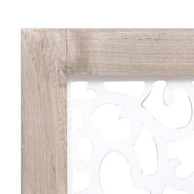 Close-up of wood grain and joint on a corner of the frame.