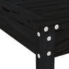 vidaXL Garden Dining Set Black Solid Pine Wood 5 Piece Set Minimalistic