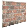 vidaXL 3D Wall Panels with Dark Brown & Gray Brick Design 10 pcs EPS