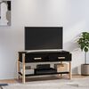 vidaXL TV Cabinet Black 32.3x15.0x17.7" Engineered Wood