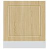 vidaXL Dishwasher Panel Sonoma Oak Engineered Wood 23.6 x 0.6 x 26.4 in