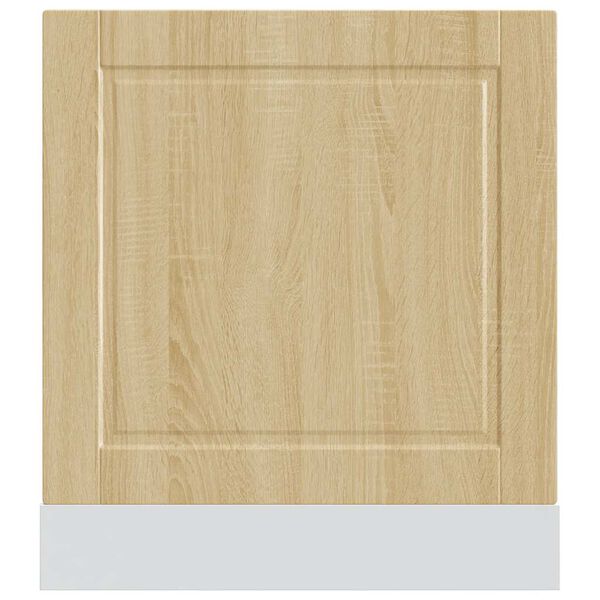 vidaXL Dishwasher Panel Sonoma Oak Engineered Wood 23.6 x 0.6 x 26.4 in