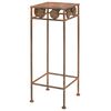 vidaXL Plant Stand Rusty Metal Set of 3 sizes: Large, Medium, Small