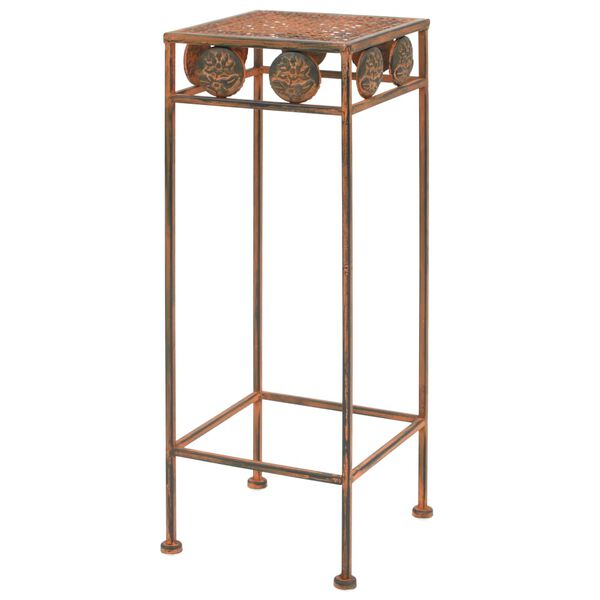 vidaXL Plant Stand Rusty Metal Set of 3 sizes: Large, Medium, Small