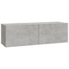 vidaXL TV Cabinet Set Set of 6 Concrete Grey Engineered Wood 4 Piece Set