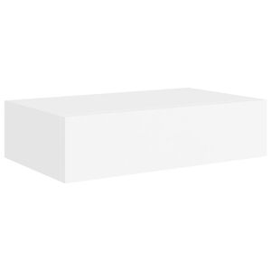 vidaXL Wall-mounted Drawer Shelf White 40x23,5x3.9 " MDF