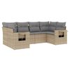 vidaXL Garden Sofa Set Beige, Light Grey