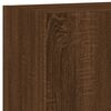 vidaXL TV Wall Cabinet Brown Oak Engineered Wood 15.9 x 11.8 x 23.6 in