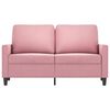 vidaXL 2-Seater Sofa Pink 47.2" Velvet