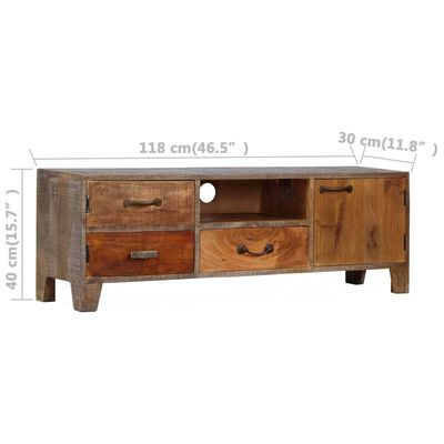 vidaXL TV Stand Solid Wood Vintage 46.5"x11.8"x15.7"