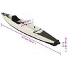 vidaXL Inflatable Kayak Black 147.6x28.3x12.2" Polyester