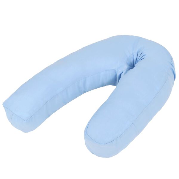 vidaXL Maternity Pillow Blue Microfiber with PP cotton filling Large