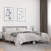 vidaXL Bed Frame Gray Sonoma Engineered Wood 63x79 in Modern Bed Frame